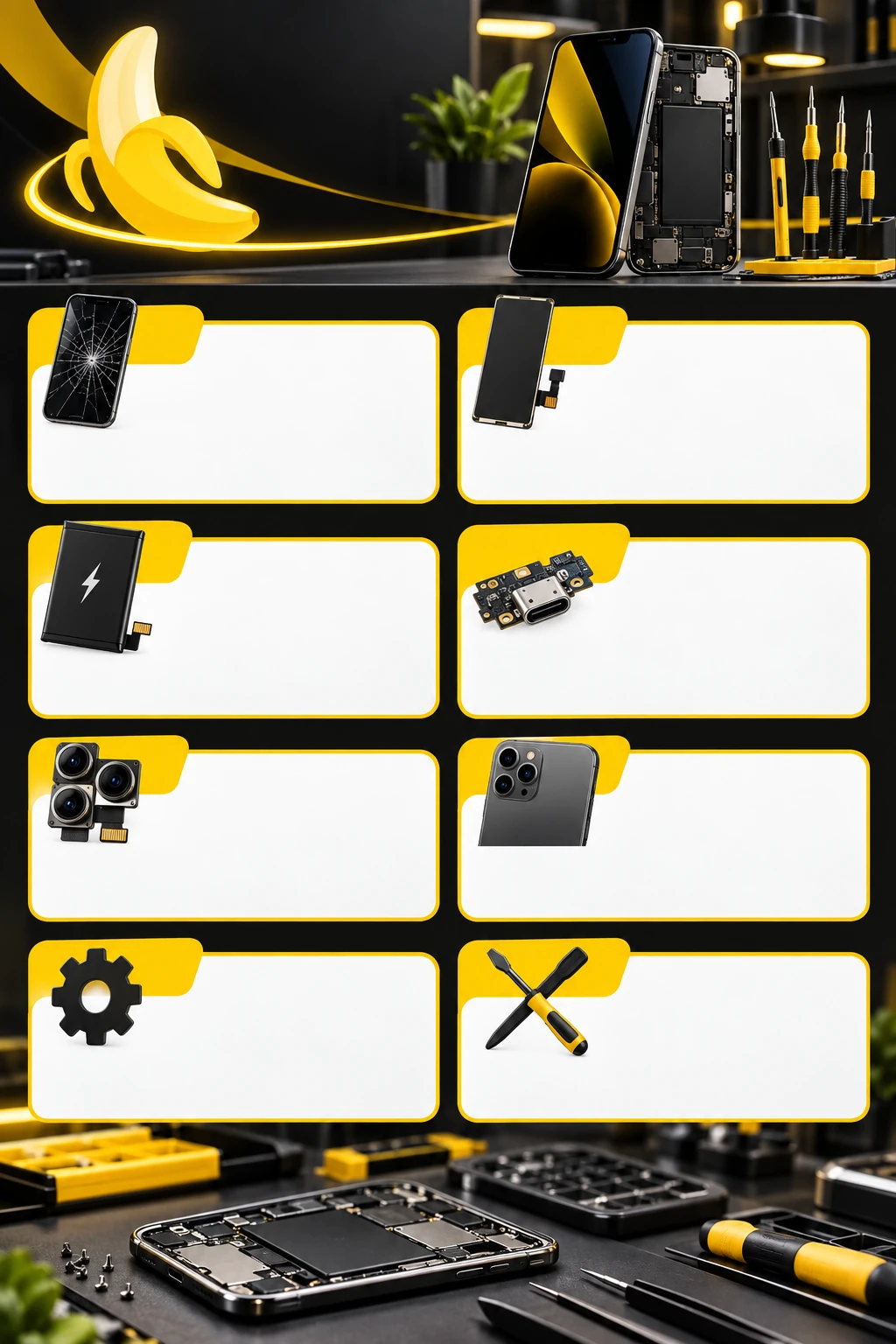 Contoh katalog flyer promo BananaTech